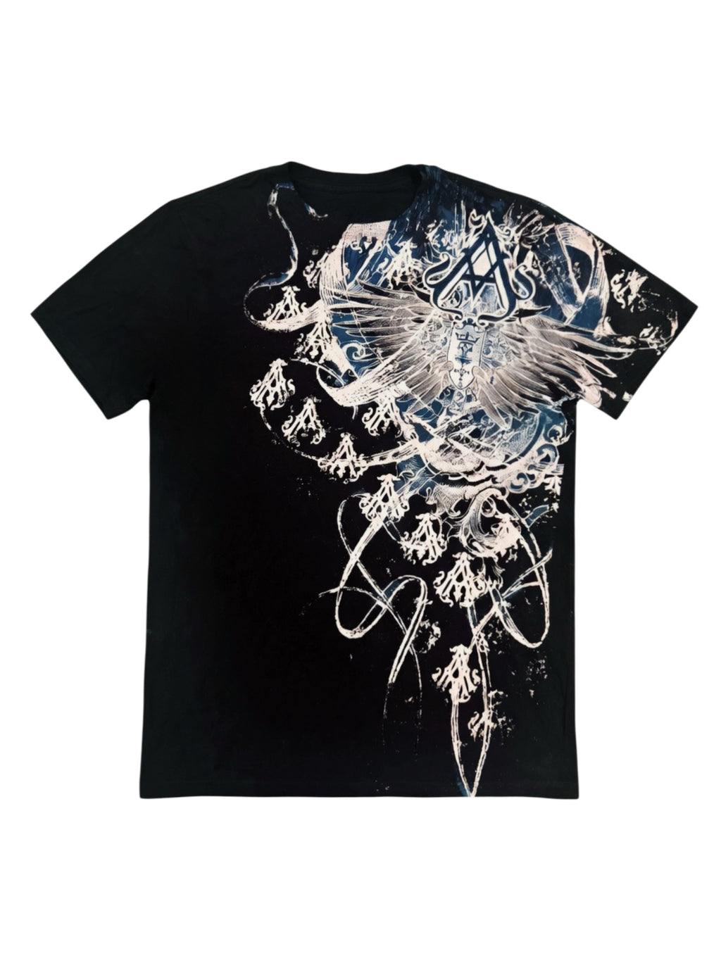 Camisa Archaic Color Negro con Azules