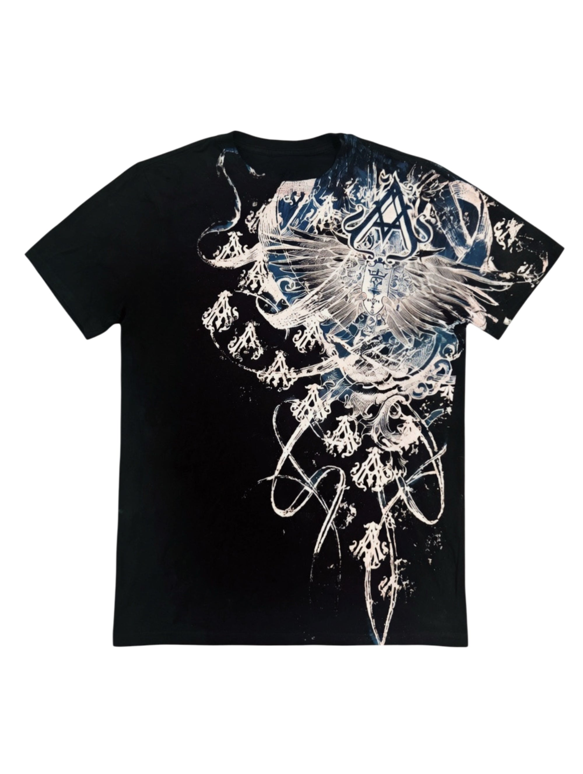 Camisa Archaic Color Negro con Azules