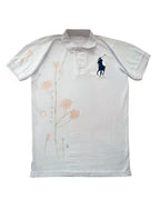 Polo Ralph Lauren Customizada  de Petalos de Sakura en DTF y Pony Bordado 